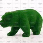 Топиари медведица мама, h=110см - газон Deluxe Green