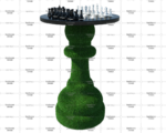 Топиари шахматный столик, h=110см - газон Deluxe Green