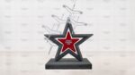 Топиарии звезда с журавлями, h=215 см газон Eco