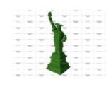 Топиари статуя свободы, h=300 см - газон Eco