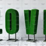 Топиари буква, 1 шт, h=100 см - газон Eco+