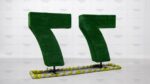 Топиари композиция цифра 77, h=100см - газон Есо