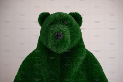 Топиари медведь цирковой, h=200см - газон Deluxe Green