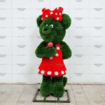 Топиари мышка Зефирка - газон Deluxe Green + Eco