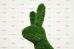 Топиари заяц Мила, h=105см - газон Eco