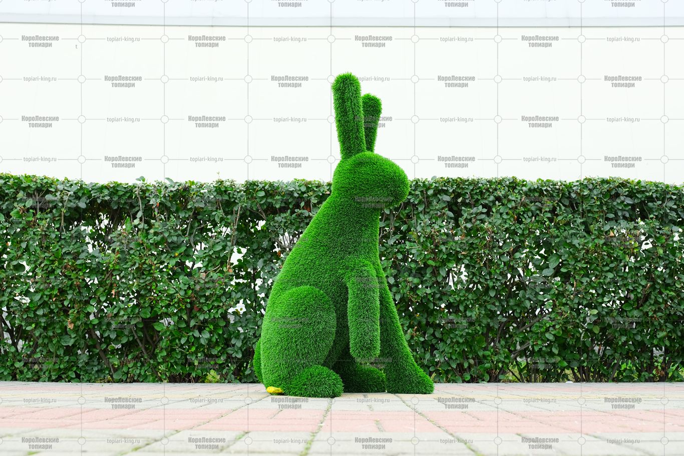 Топиари заяц Трини, h=105 см — газон Eco Топиари заяц Трини, h=105 см - газон Eco