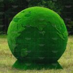 Топиари земной шар, d=220см - газон Eco + Premium