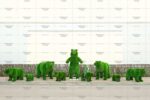 Топиари медвежонок Зола - газон Deluxe Green