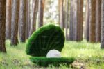 Топиари ракушка с жемчугом, h=80 см- газон Eco