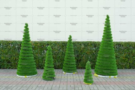 Топиари елка спиралька, h=170 см - газон Deluxe Green